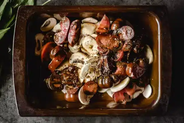 15-Minute Meal Prep Systems with roasted mushrooms and vegetables